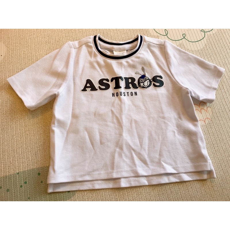 二手正版專櫃MLB兒童兔子英文T恤5歲110公分