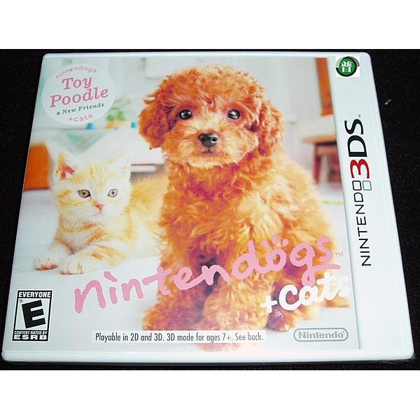 美版3ds專用任天狗 貓與紅貴賓犬nintendogs Cats 蝦皮購物