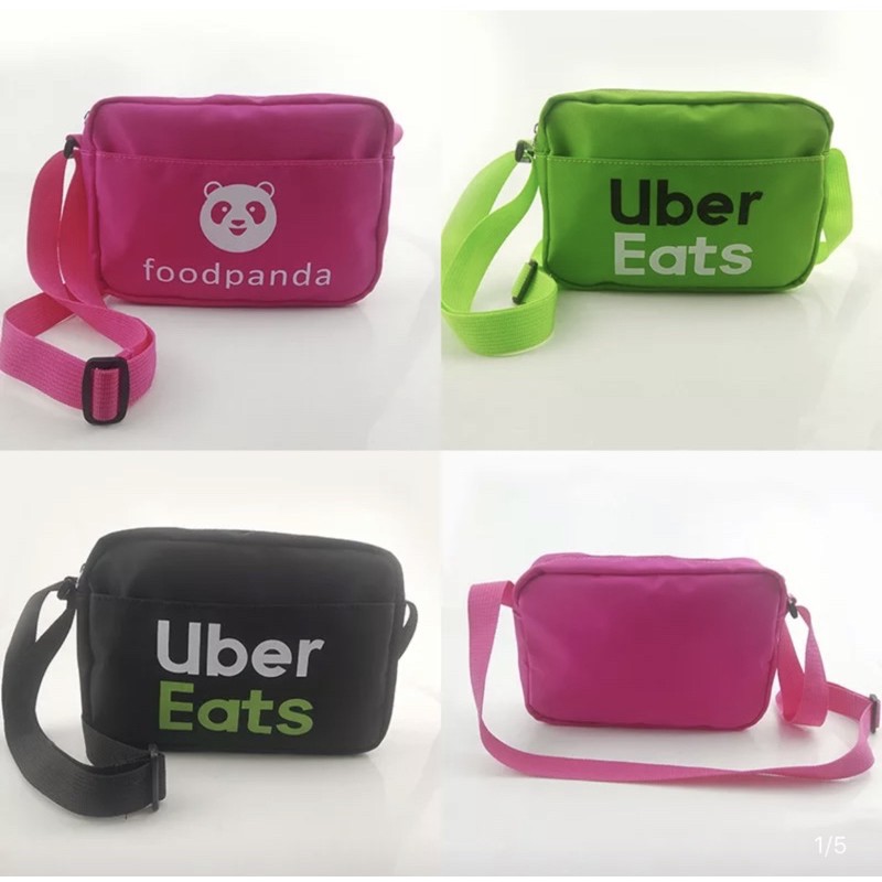 熊貓food panda /Uber Eats外送員側背包/現金背包/零錢背包/隨身背包 