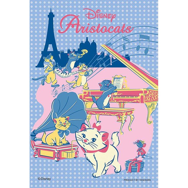 99-371 絕版迷你99片日本進口拼圖 迪士尼 MARIE 瑪莉貓 巴黎與音樂