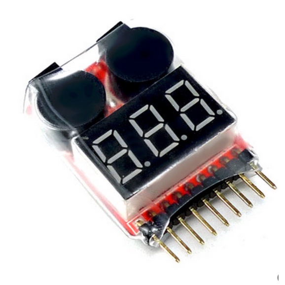 🈣 3S 4S 1-8S 電池電量顯示器 BB響 電壓顯示器 蜂鳴器 低壓警示器 NERF改裝電池 11.1V EDGE
