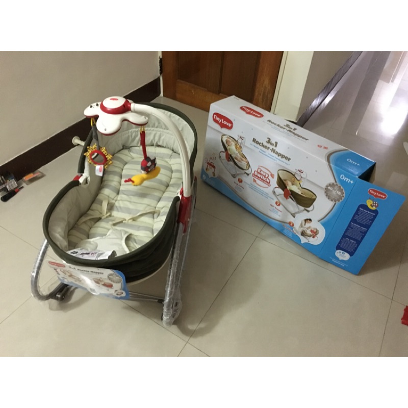 Tiny Love 3 In 1 搖搖床 嬰兒椅 9成新 蝦皮購物