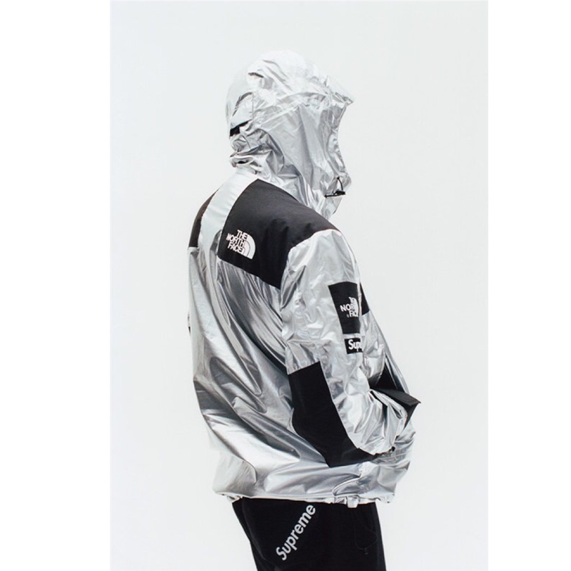 supreme metallic parka