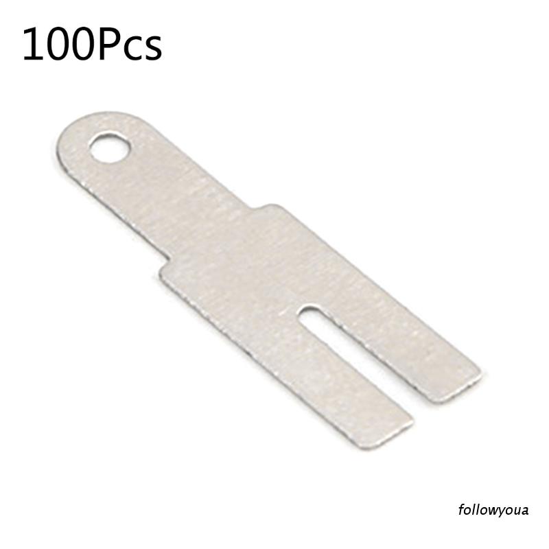 Fol 100 件/批 Y 型鍍鎳鋼帶帶片用於電池組點焊點焊機設備工具