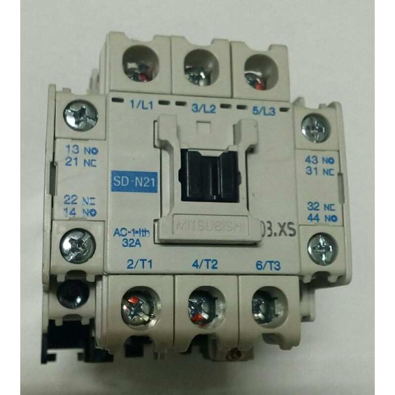 🌞二手現貨保固 日製 三菱MITSUBISHI電磁接觸器SD-N21 (5HP) DC24V含保護蓋 補助接點2a2b