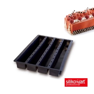 【SANNENG 三能官方】Silikomart 4連長柱模 長方模 矽膠模 70.416.20.0098