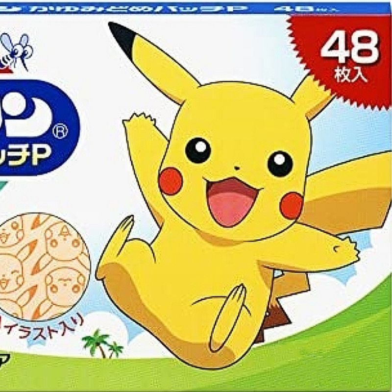 現貨✨ 日本 皮卡丘 貼片 貼紙 48枚 日本代購 寶可夢 神奇寶貝 Pokemon