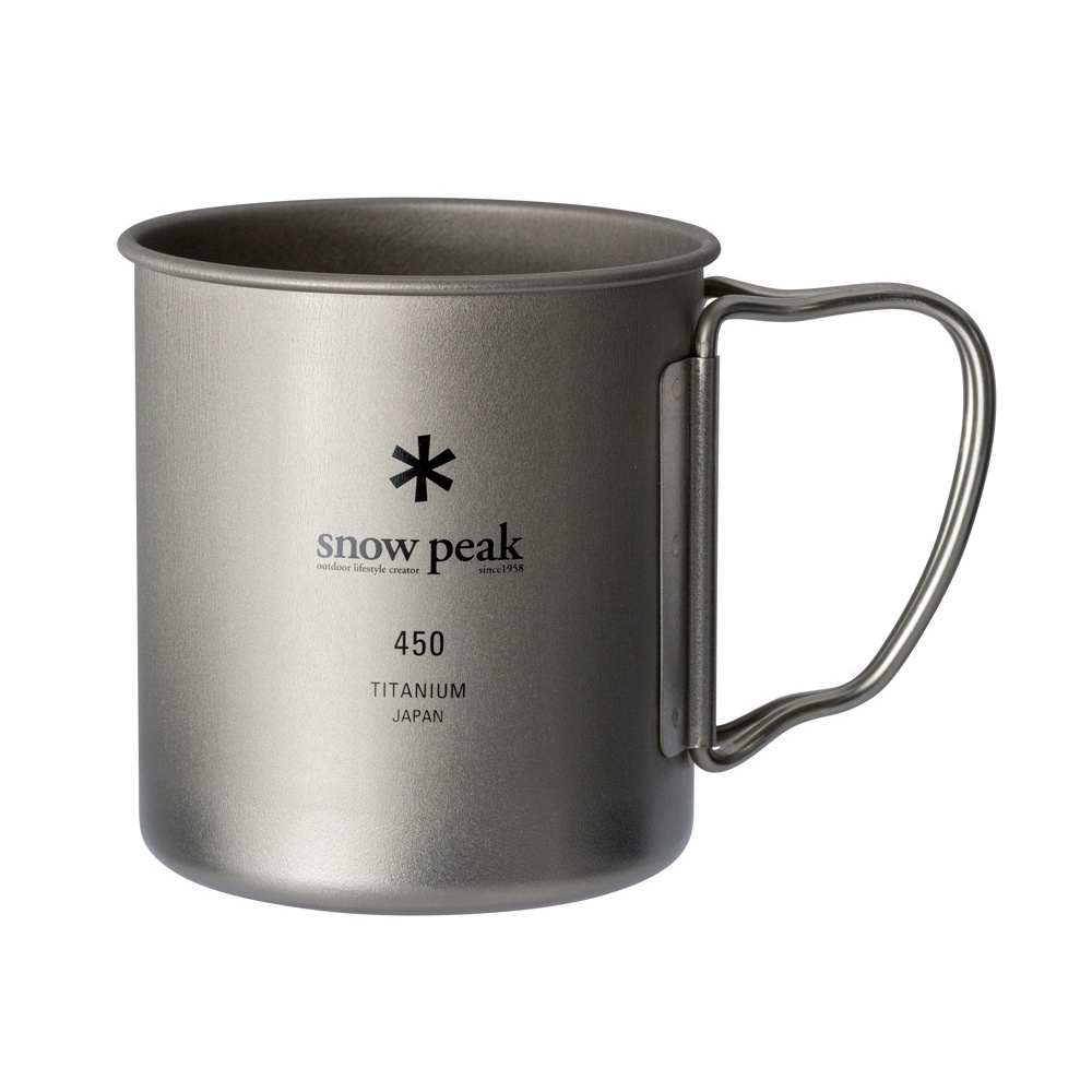 Snow Peak 鈦金屬單層杯-(MG-143 Snow Peak 450ml 全新日本製) 日本原裝進口，現貨供應中