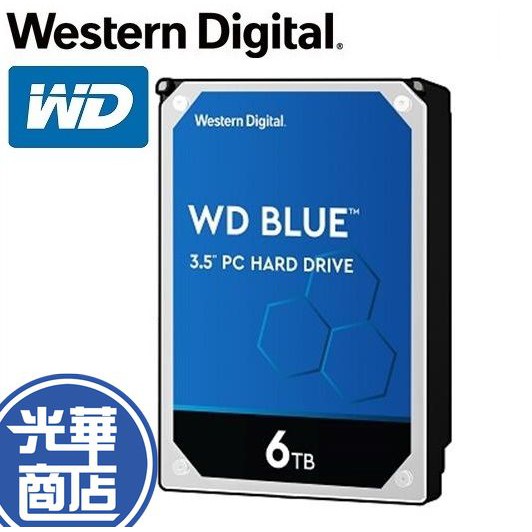 【現貨熱銷】WD 威騰 WD60EZAZ 藍標 6TB 6T 3.5吋 桌上型 傳統硬碟 內接硬碟 光華商場