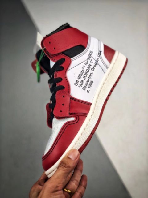 nike off white jordan red