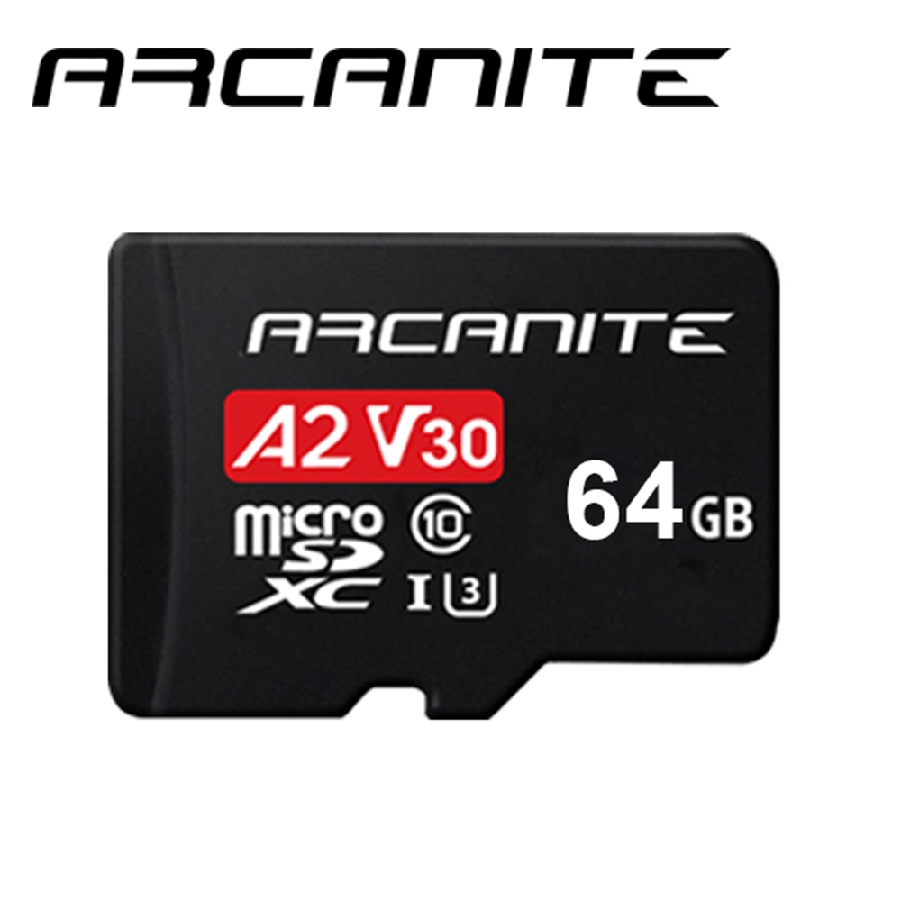 【ARCANITE】64GB MicroSDXC U3 V30 A2記憶卡