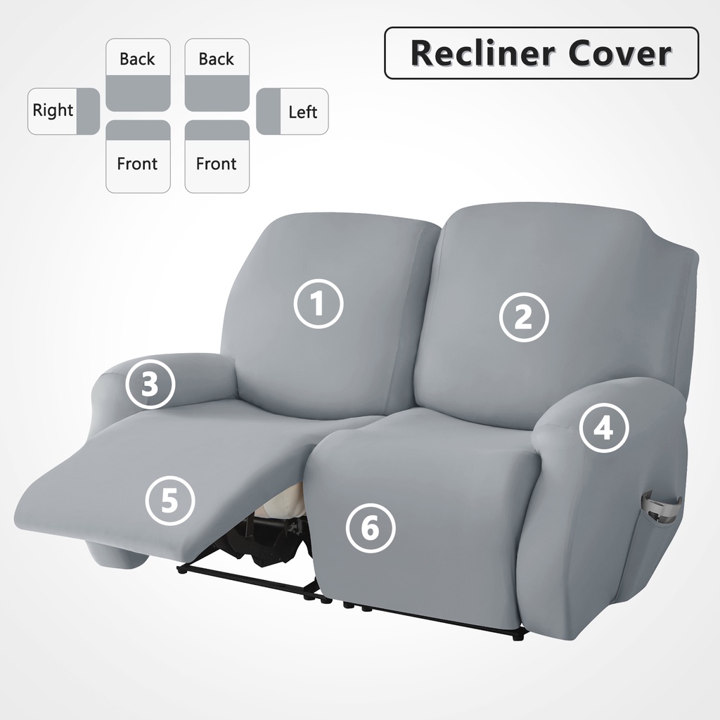 forcheer現貨 電動躺椅沙發套 2座 雙人位 6 件套 彈力扶手沙發套 防貓抓 多色可選 可水洗