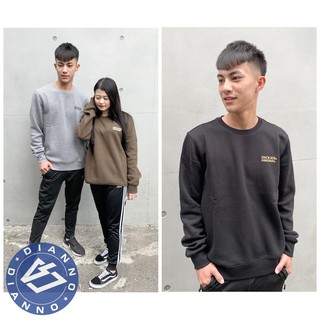 帝安諾-實體店面 Dickies Logo 圓領 大學踢 大學T 內刷毛 小Logo 黑 灰 卡其綠