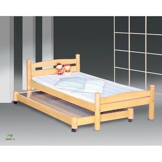 【全台家具】GS-21 實木白木 單人3尺子母床(母床+子床 可拆售) 台灣製造