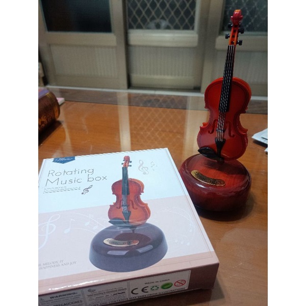 小提琴造型 音樂盒 八音盒