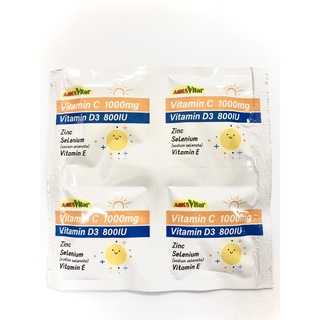 德國 達爾D3發泡錠 維他命C 維生素C 1000 維他命D 維生素D 800IU AmosVital 4錠