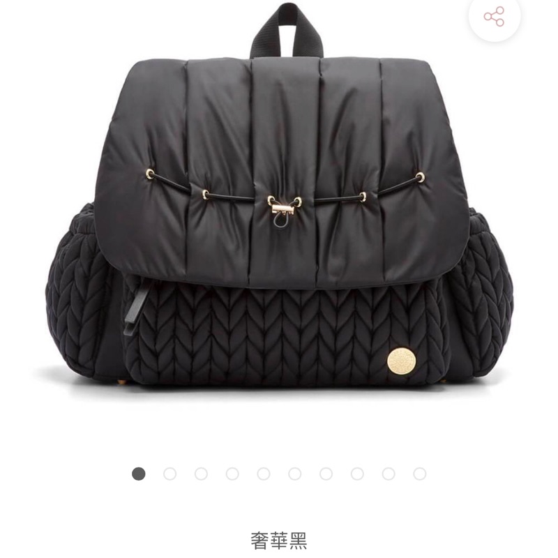 美國 HAPP Brand  Levy Backpack Black 媽媽包