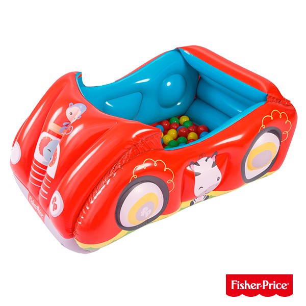 [免運]Fisher-Price賽車造型充氣球池93520 (兒童玩具親子同樂可愛逗趣造型設計鮮豔色彩聖誕禮物)