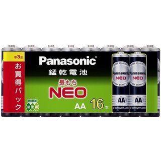 🎀現貨 杰洋商行 Panasonic 國際牌 NEO 錳乾電池 碳鋅電池 三號電池 3號電池 16入 4號電池 四號電池