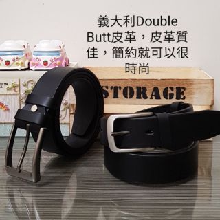 義大利Double Butt植鞣革 牛皮真皮皮帶 腰帶 休閒 百搭 褲腰帶 針扣 男生皮帶 女生皮帶 《DBL-03》