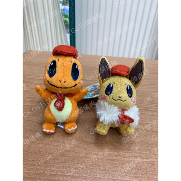「現貨」日本限定 Pokemon Cafe Mix 皮卡丘 伊布 小火龍 咖啡廳 可愛的咖啡店店員 娃娃吊飾