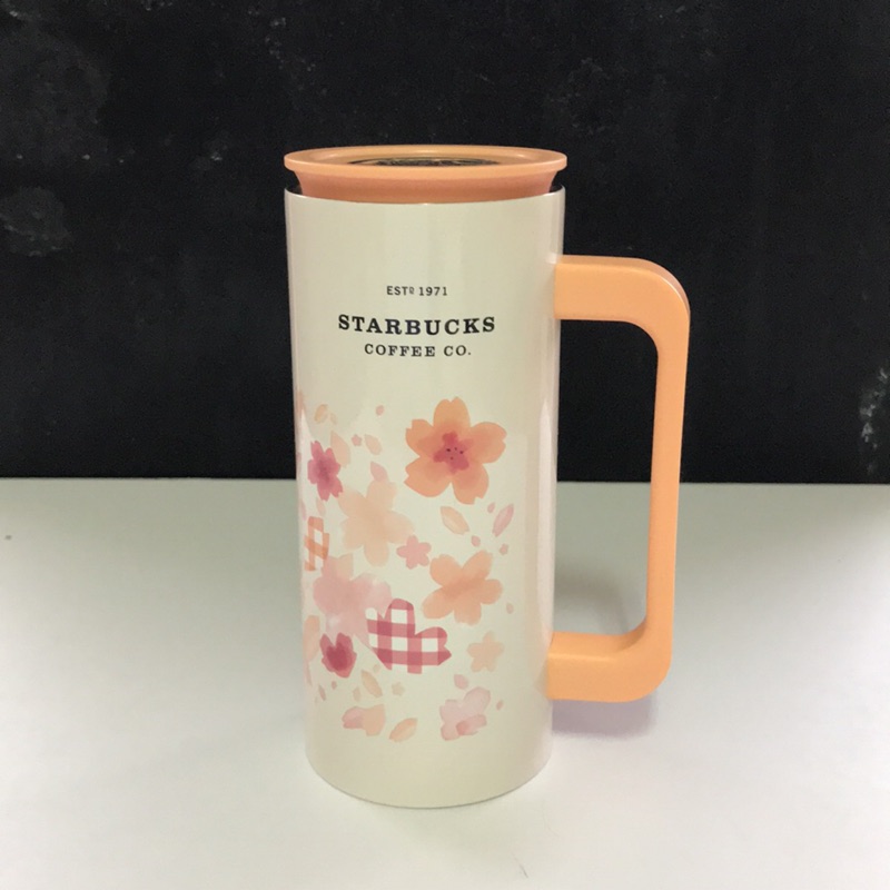 》星巴克Starbucks 2018春季櫻花🌸 櫻花不鏽鋼把手杯 現貨