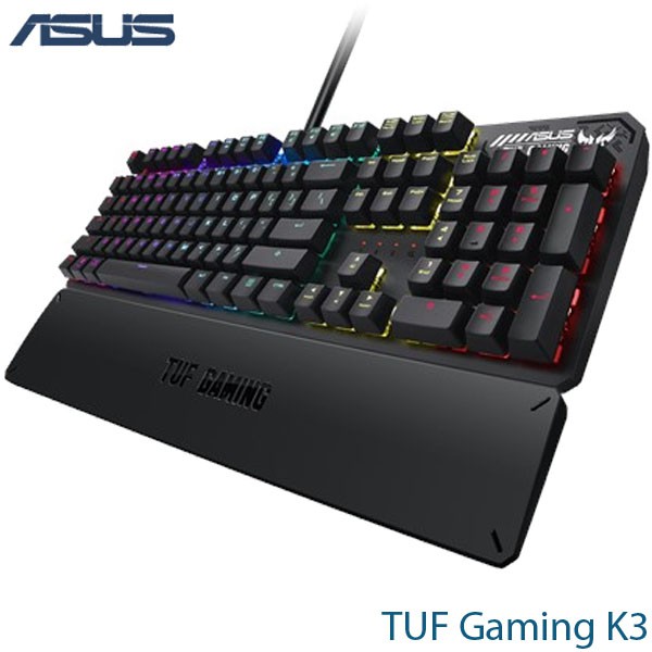 【3CTOWN】含稅免運 ASUS華碩 TUF Gaming K3 有線電競鍵盤