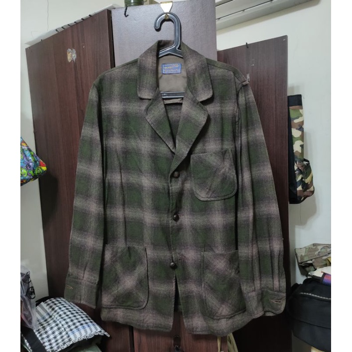【KOM】Pendleton wool work jacket 西裝外套 工作外套 羊毛 格紋 襯衫