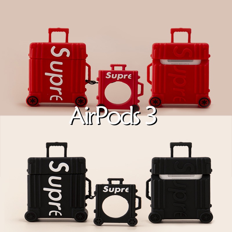 AirPods 3 sup行李箱硅膠保護殼外殼保護套AirPods3耳機保護套適用於蘋果藍牙耳機AirPods3代保護套