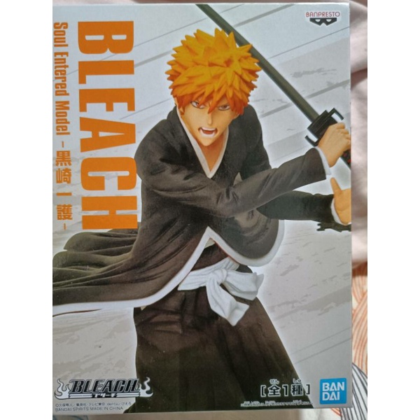 BANPRESTO 景品 BLEACH死神 Soul Entered Model 黑崎一護本體13cm
