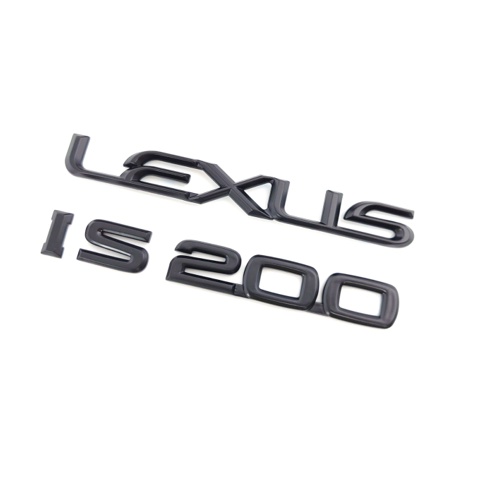 圓夢工廠 Lexus IS200 後車箱 改裝 字標 車標 廠標 車型字貼 消光黑 質感黑 同原廠樣式