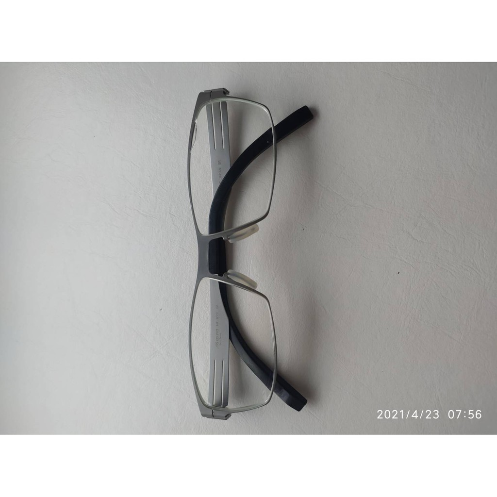 MIZUNO美津濃眼鏡  少用 薄鈦 無螺絲 二手 長方形鏡框眼鏡 MF1223 C2