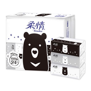 ✨10倍蝦幣📦廠商直送 柔情抽取式衛生紙100抽x24包x3袋-熊熊經典款 全臺免運 離島除外 #丹丹批發網