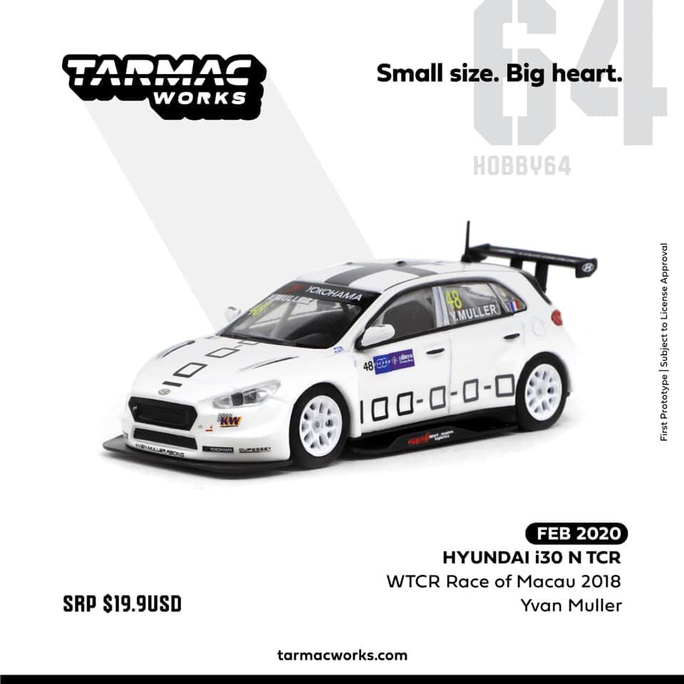 (小賈車庫) Tarmac 1/64 現代i30 N TCR