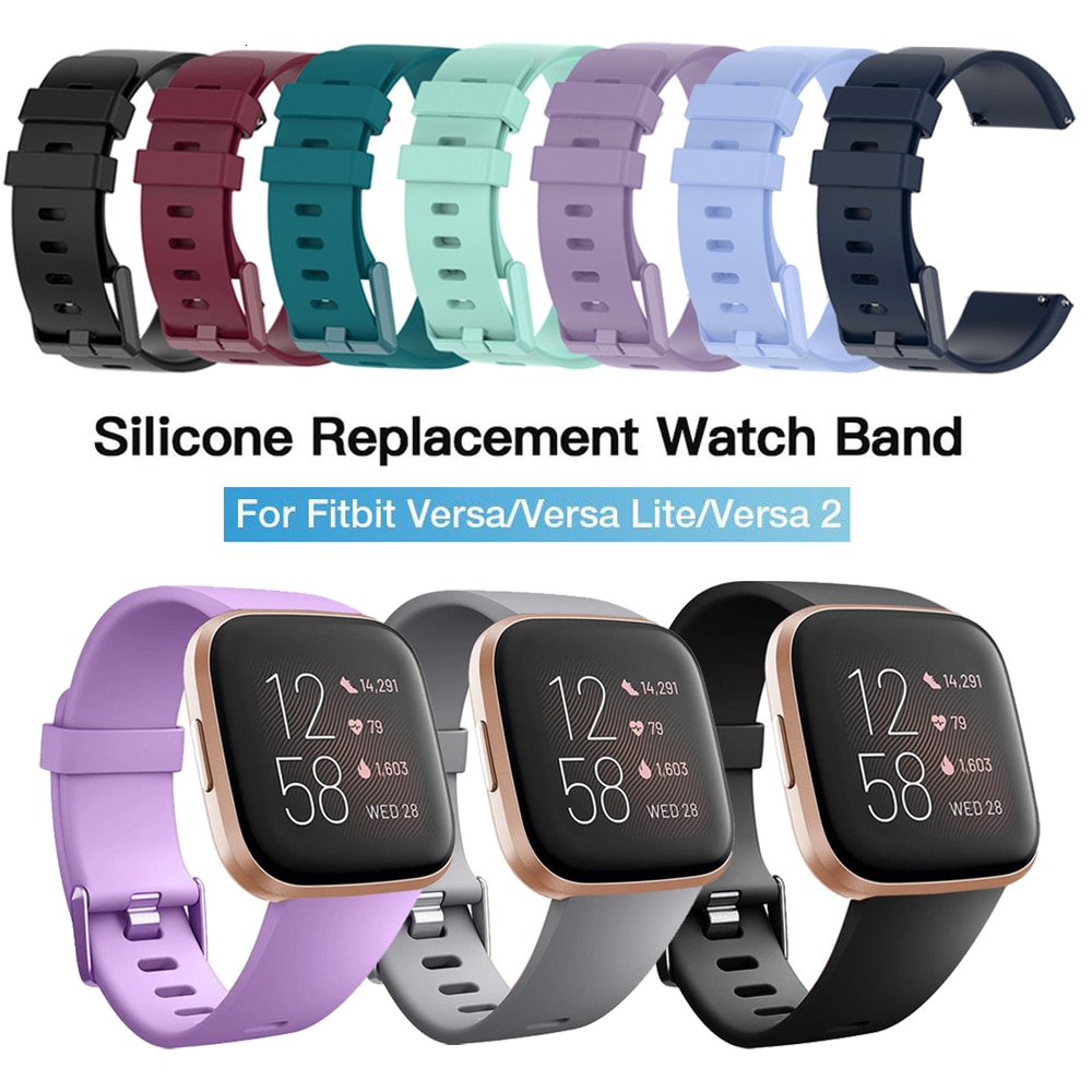 現貨 全新 fitbit versa/Versa2系列錶帶 矽膠錶帶 原裝款矽膠錶帶優質錶扣 多色選擇更換錶帶 男女通用
