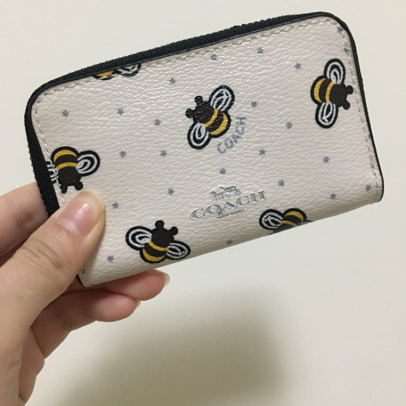 Coach 小蜜蜂防刮零錢包👛