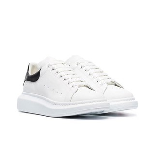 S.G Alexander McQueen 昆凌 光滑小牛皮 黑尾 板鞋 白黑 黑白 休閒鞋 情侶鞋 底小白鞋 增高鞋