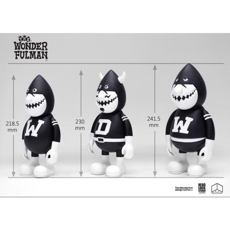 the Wonderfulman ワンダフルマン 3体セット（1円 WDW X Spanky