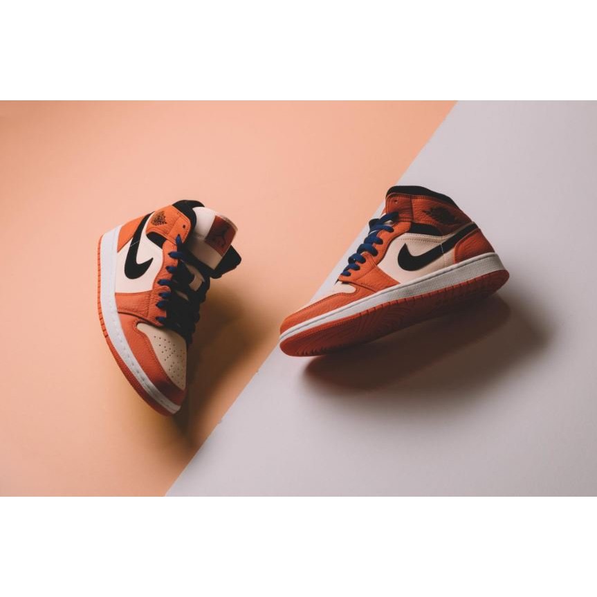 nike air jordan 1 mid team orange