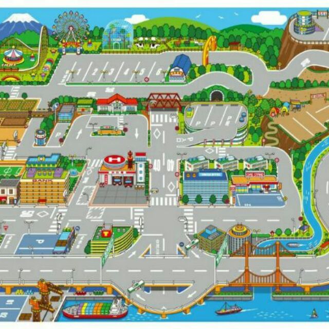 【現貨】日本進口正版- Tomica 攜帶式地圖 - 遊戲墊