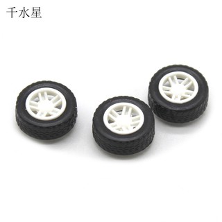 UWVH1.5X4.5X13.5mm車輪 手工拼裝模型玩具小車橡膠輪子DIY迷你車輪