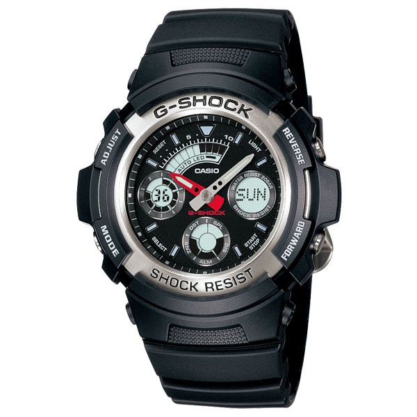 【CASIO】卡西歐 G-SHOCK 運動手錶 AW-590-1A 防水200米 台灣卡西歐保固一年