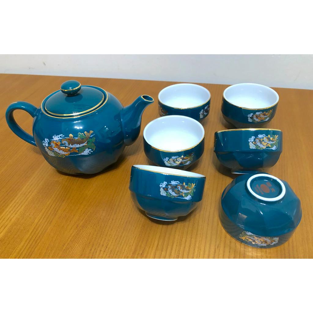 大同磁器 高級茶具組 茶器組(1茶壼6茶杯 ) 台灣製 古早味 可店面擺飾或使用