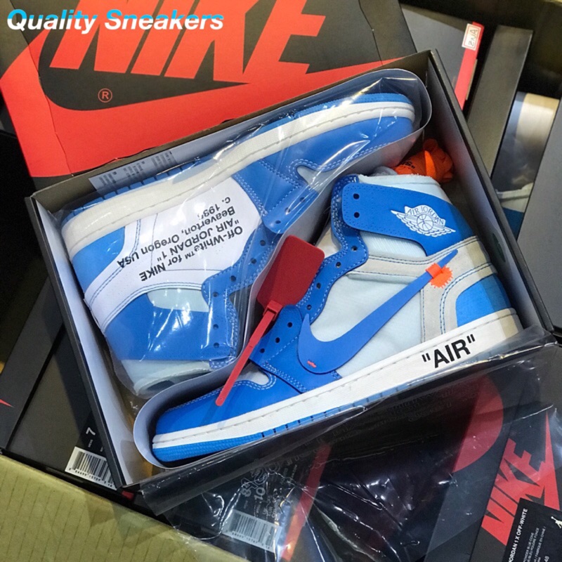 Quality Sneakers - Jordan 1 x Off-White UNC 北卡藍 藍 AQ0818-148