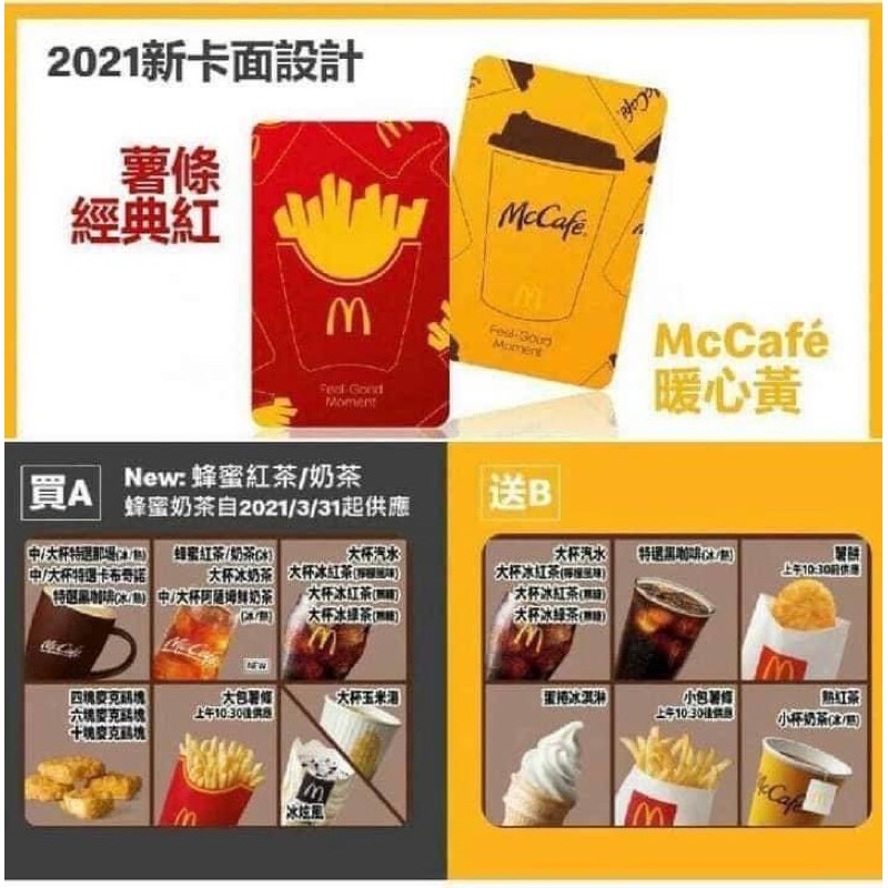 🍟2021麥當勞甜心卡