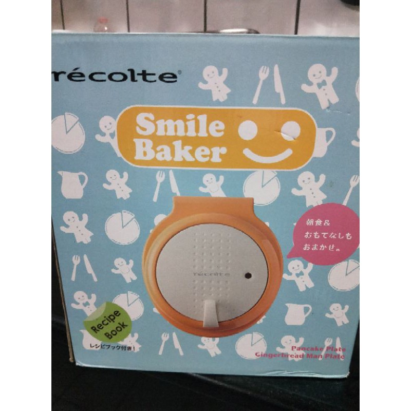 二手Recolte 日本麗克特Smile Baker微笑鬆餅機和替換的烤盤