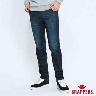 BRAPPERS 男款 彈性保暖直筒褲-深藍