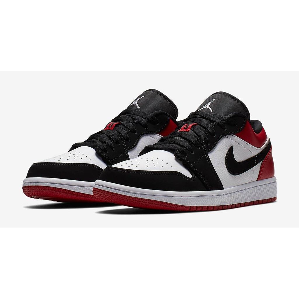 low top jordan 1 black toe