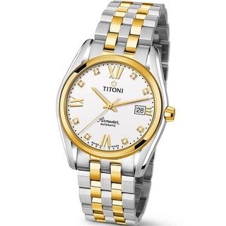 TITONI梅花錶 空中霸王系列 男 不鏽鋼雙重防水 機械腕錶 83909 SY-063 / 38.5mm