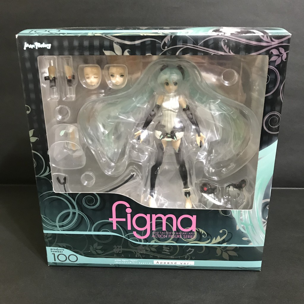 日版 全新未拆 figma 100號紀念 初音 Append Ver. 初音 沒附耳機